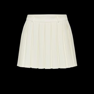 Brand New white pleated mini skirt